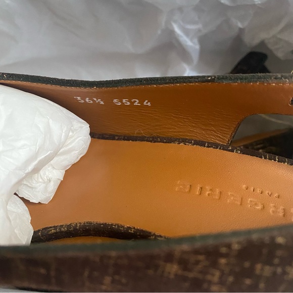 Robert Clergerie Dylan Brown/Gold Platform Sandals SZ 6/36 - Picture 6 of 7